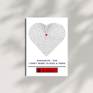 Portrait Framed Art Print - I Don't Want to Miss a Thing