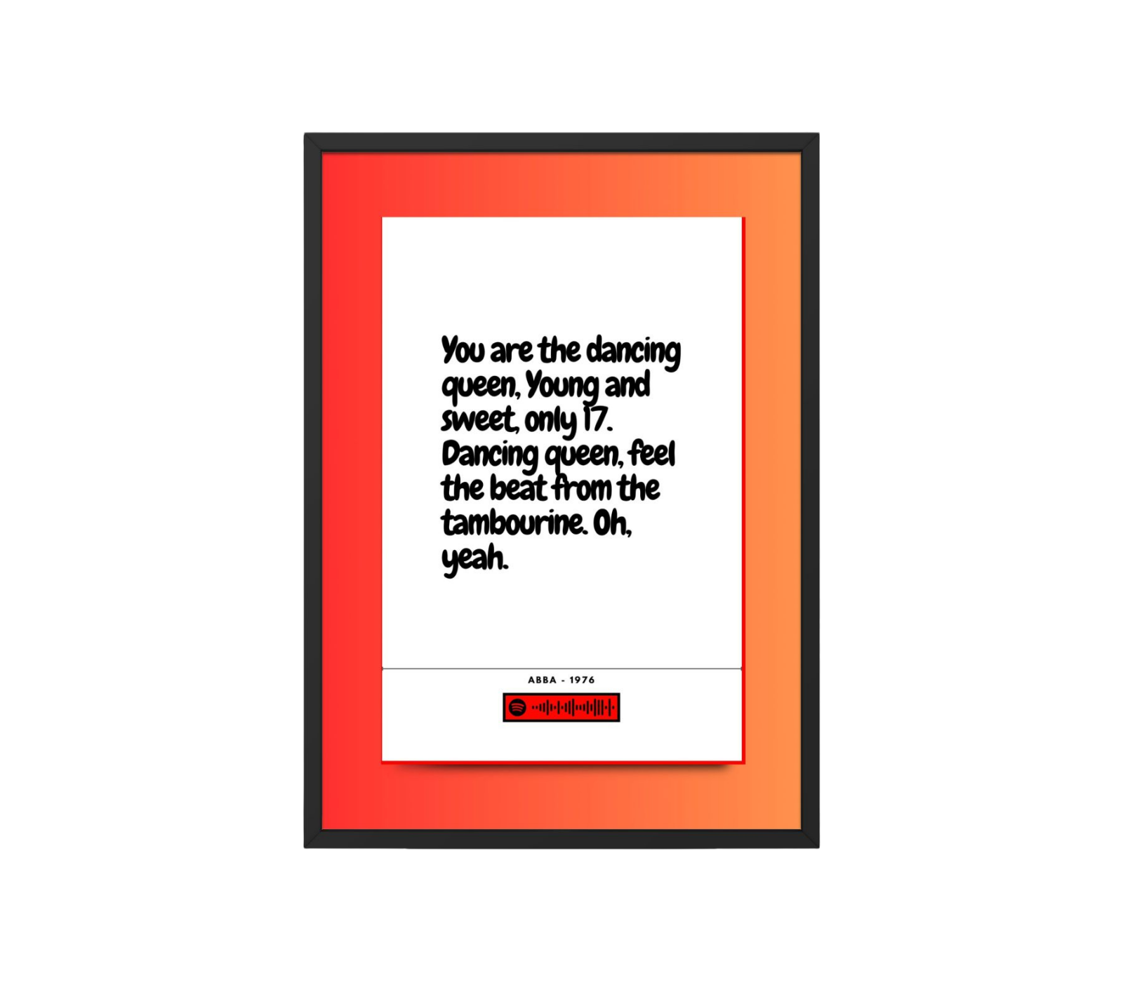 Portrait Framed Art Print - Dancing Queen