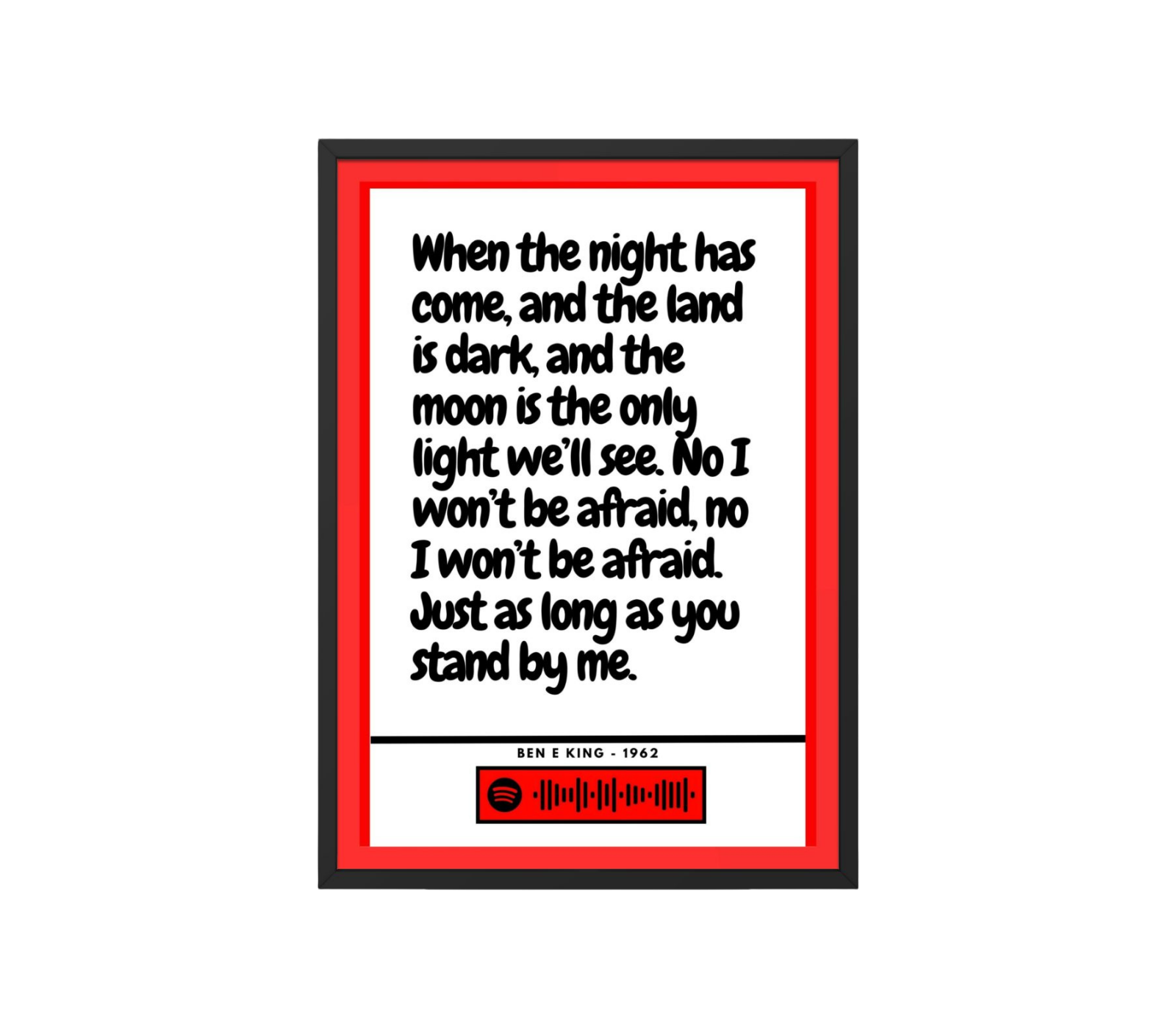 Portrait Framed Art Print - Stand By Me