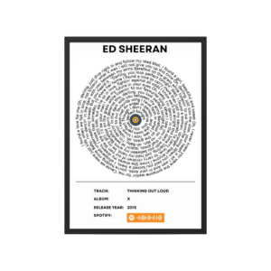 Portrait Framed Art Print - Thinking Out Loud