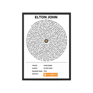 Portrait Framed Art Print - Your Song