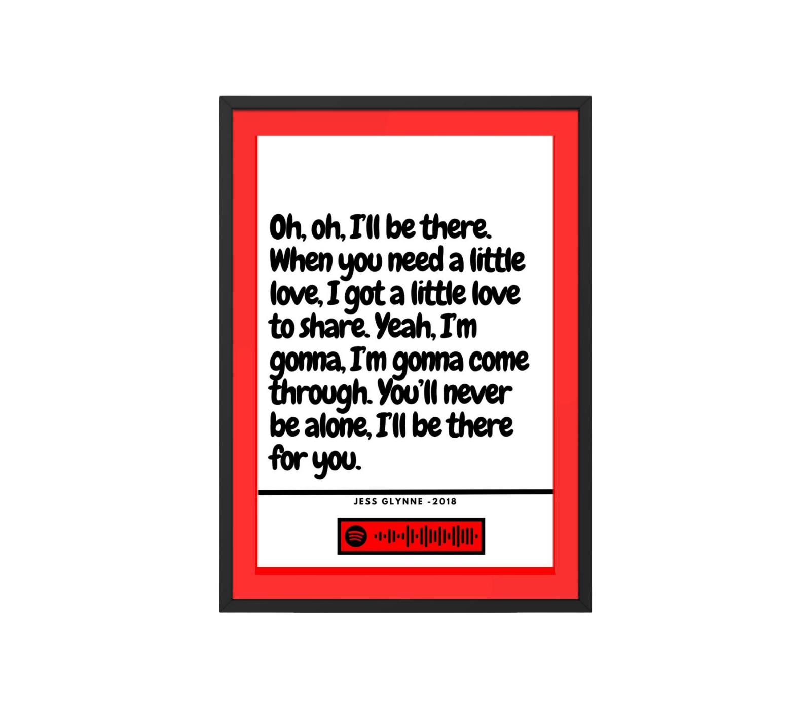 Portrait Framed Art Print - I'll Be There