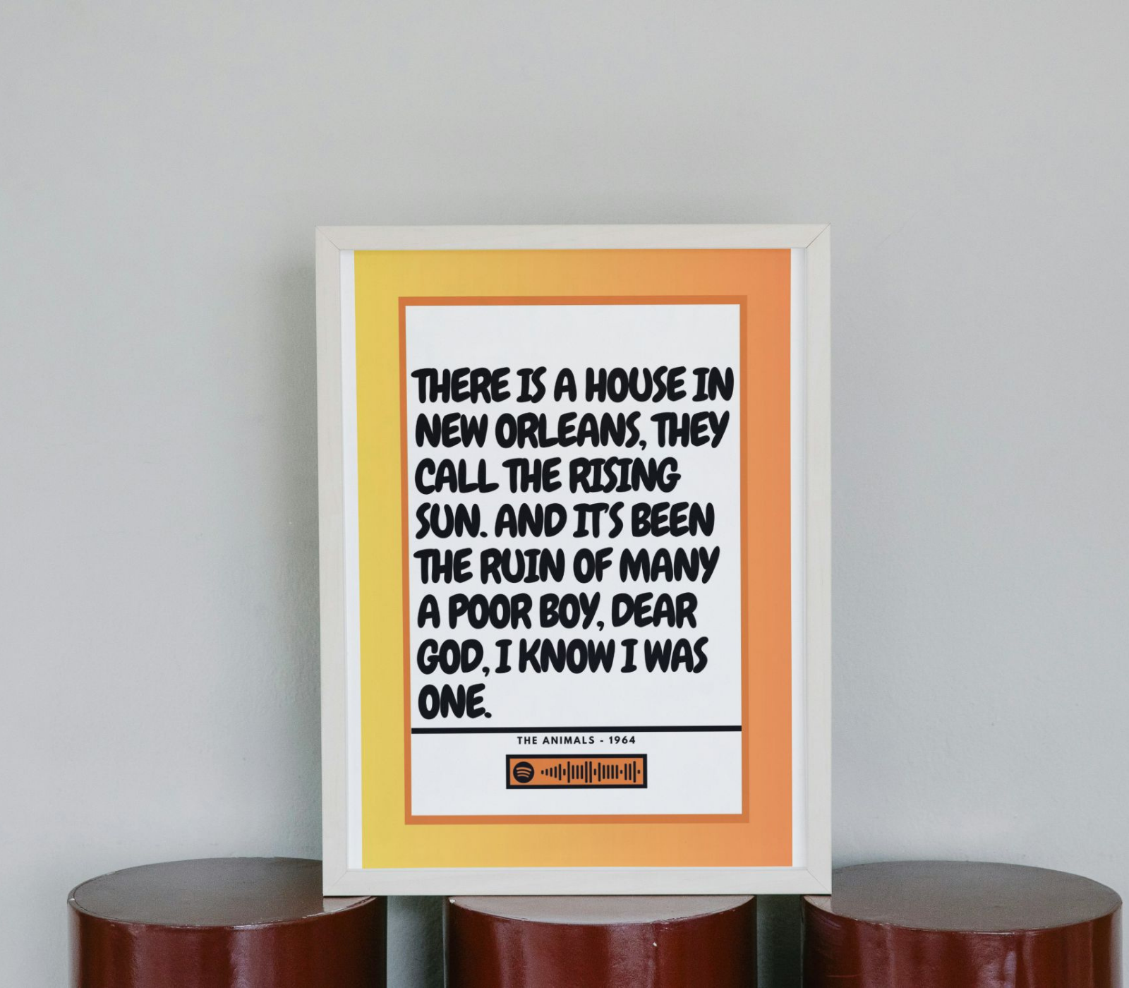 Portrait Framed Art Print - House of the Rising Sun