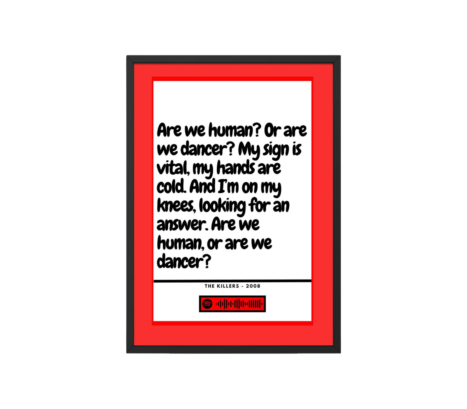 Portrait Framed Art Print - Mr Brightside