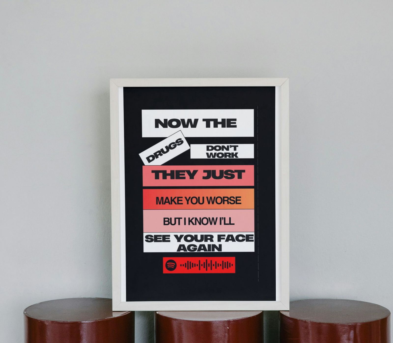 Portrait Framed Art Print - The Drugs Don't Work