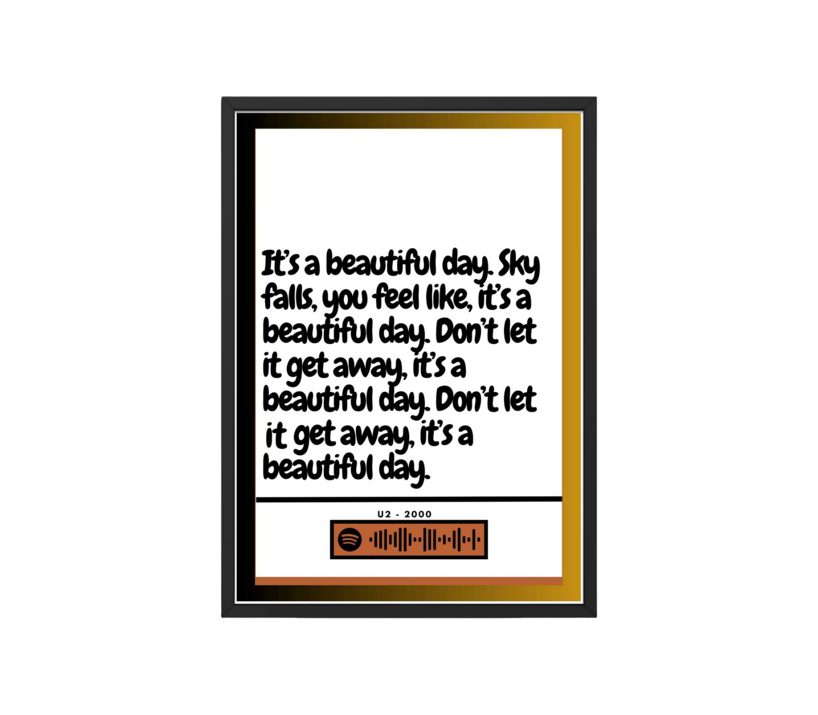 Portrait Framed Art Print - A Beautiful Day