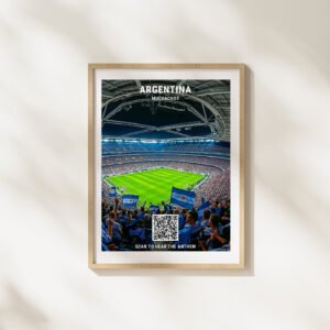 Portrait Framed Art Print Argentina FC Anthem