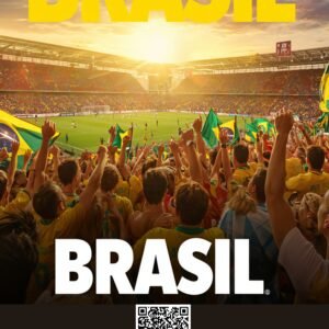 Portrait Framed Art Print Brazil FC Anthem - alternate view