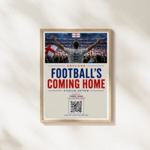 Portrait Framed Art Print England FC Anthem