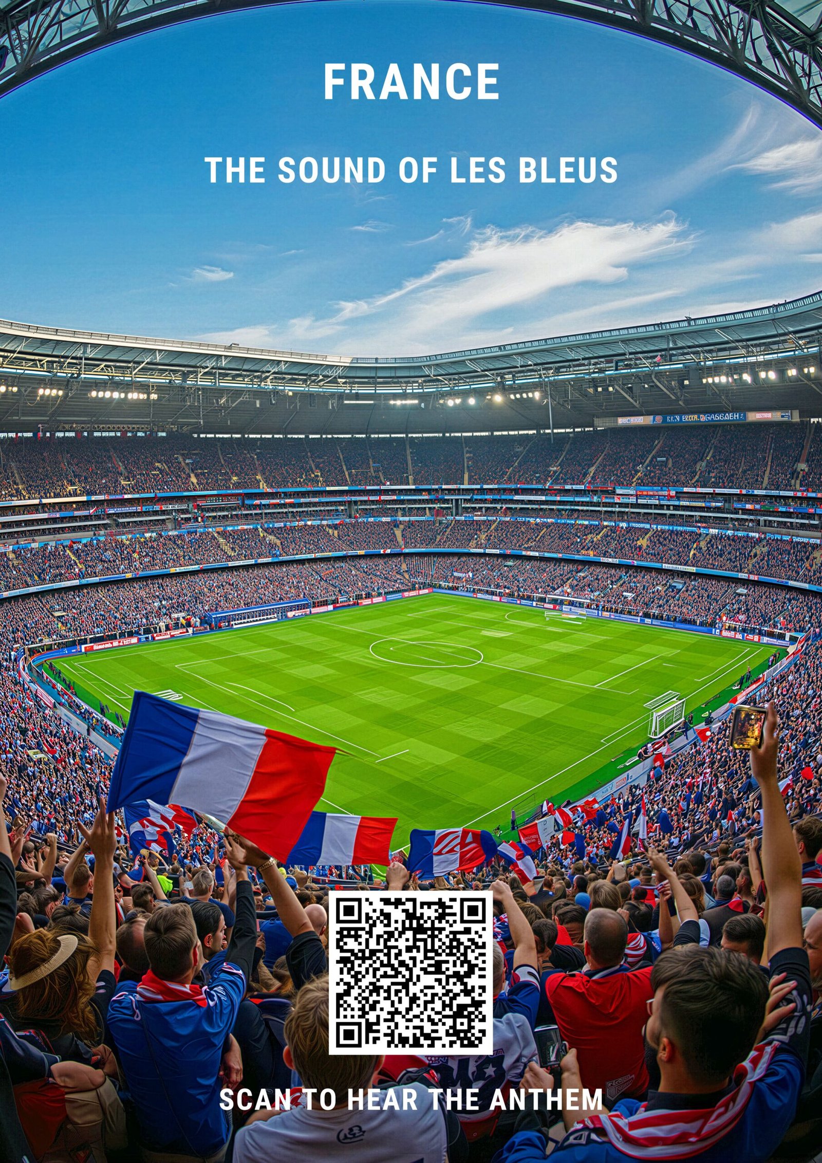 Portrait Framed Art Print France FC Anthem - Image 2