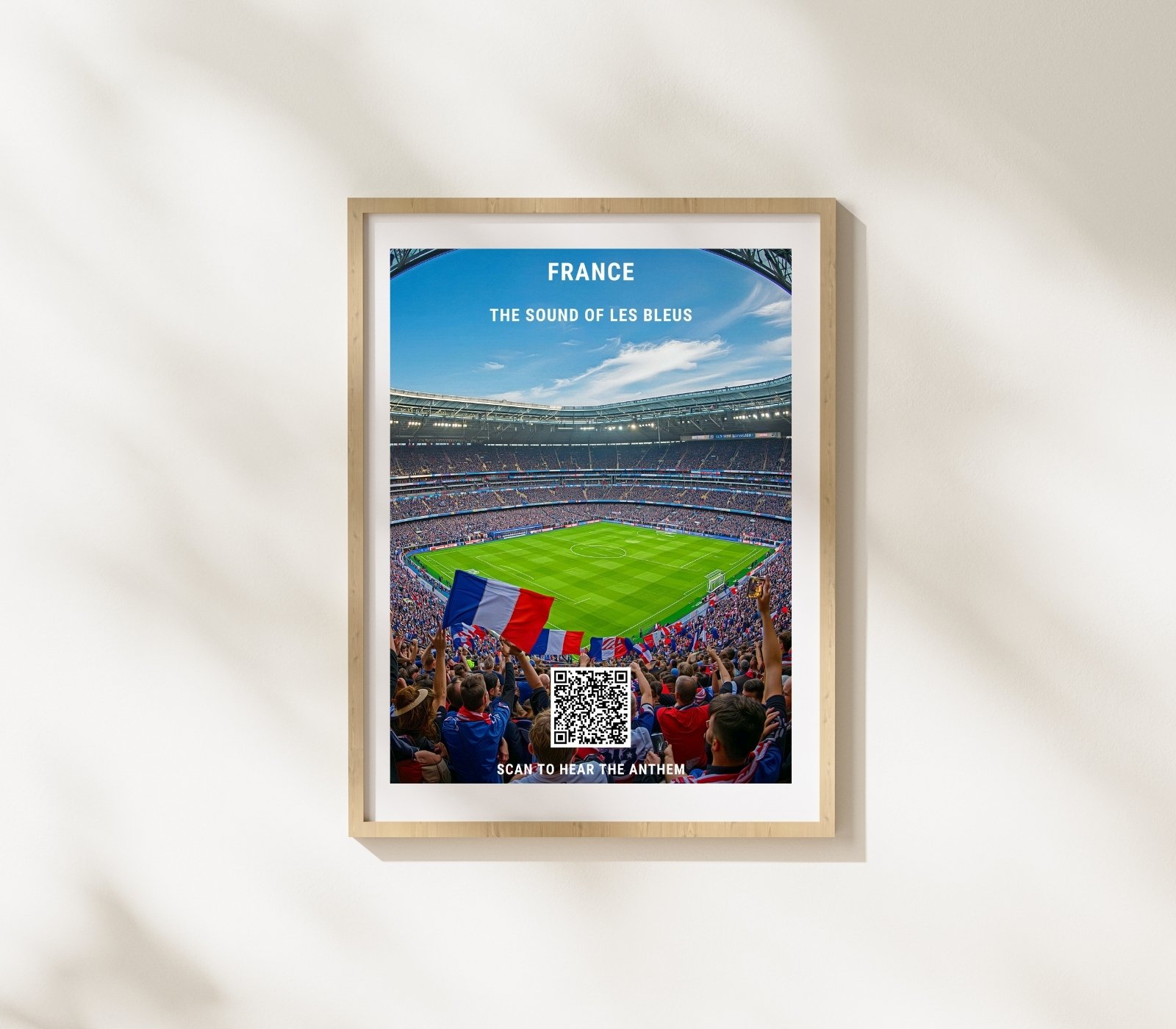 Portrait Framed Art Print France FC Anthem