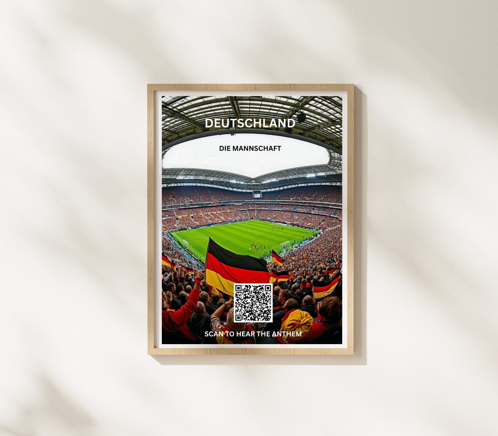 Portrait Framed Art Print Germany FC Anthem