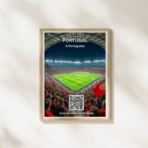 Portrait Framed Art Print Portugal FC Anthem