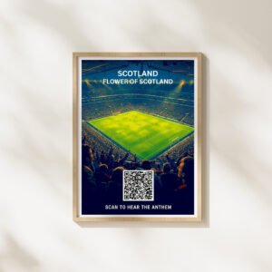 Portrait Framed Art Print Scotland FC Anthem