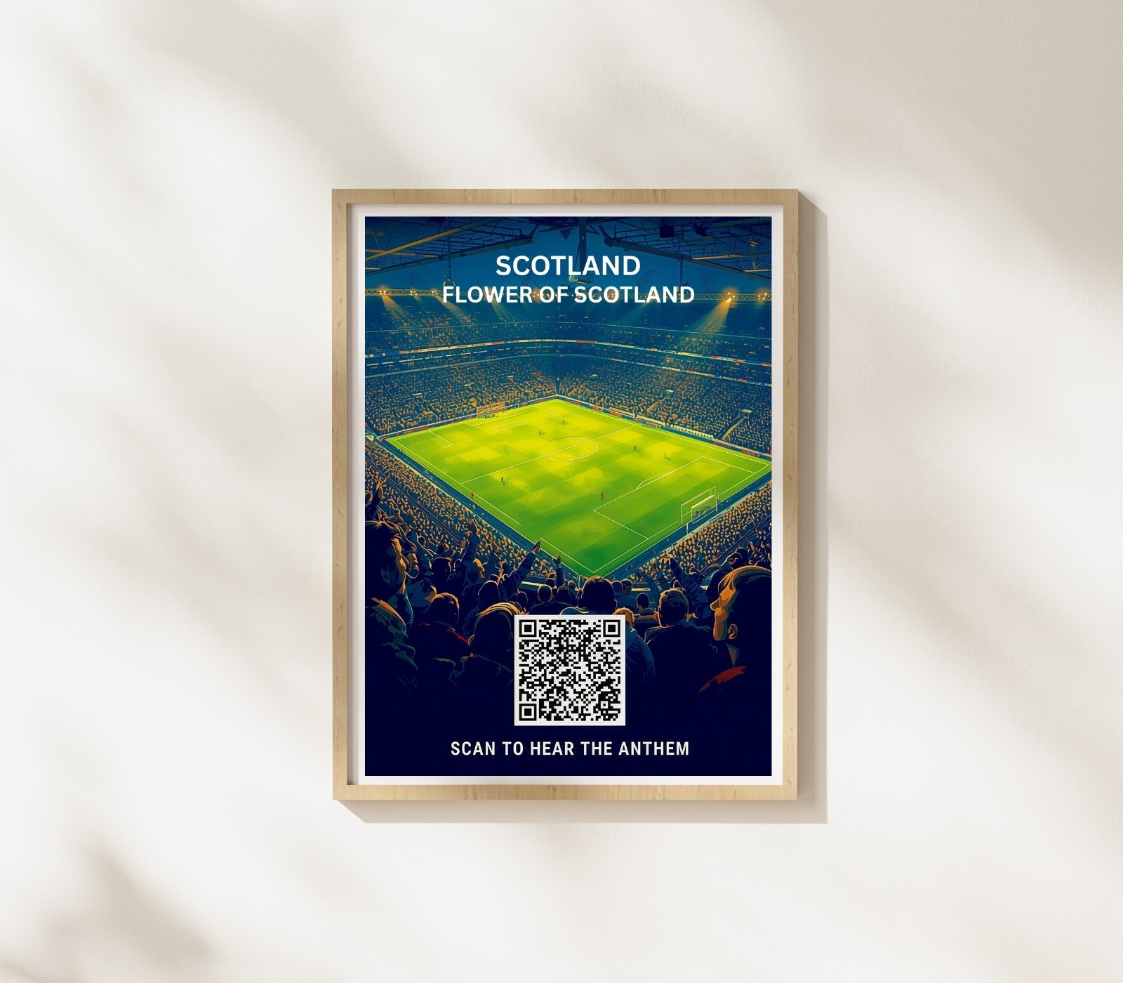 Portrait Framed Art Print Scotland FC Anthem