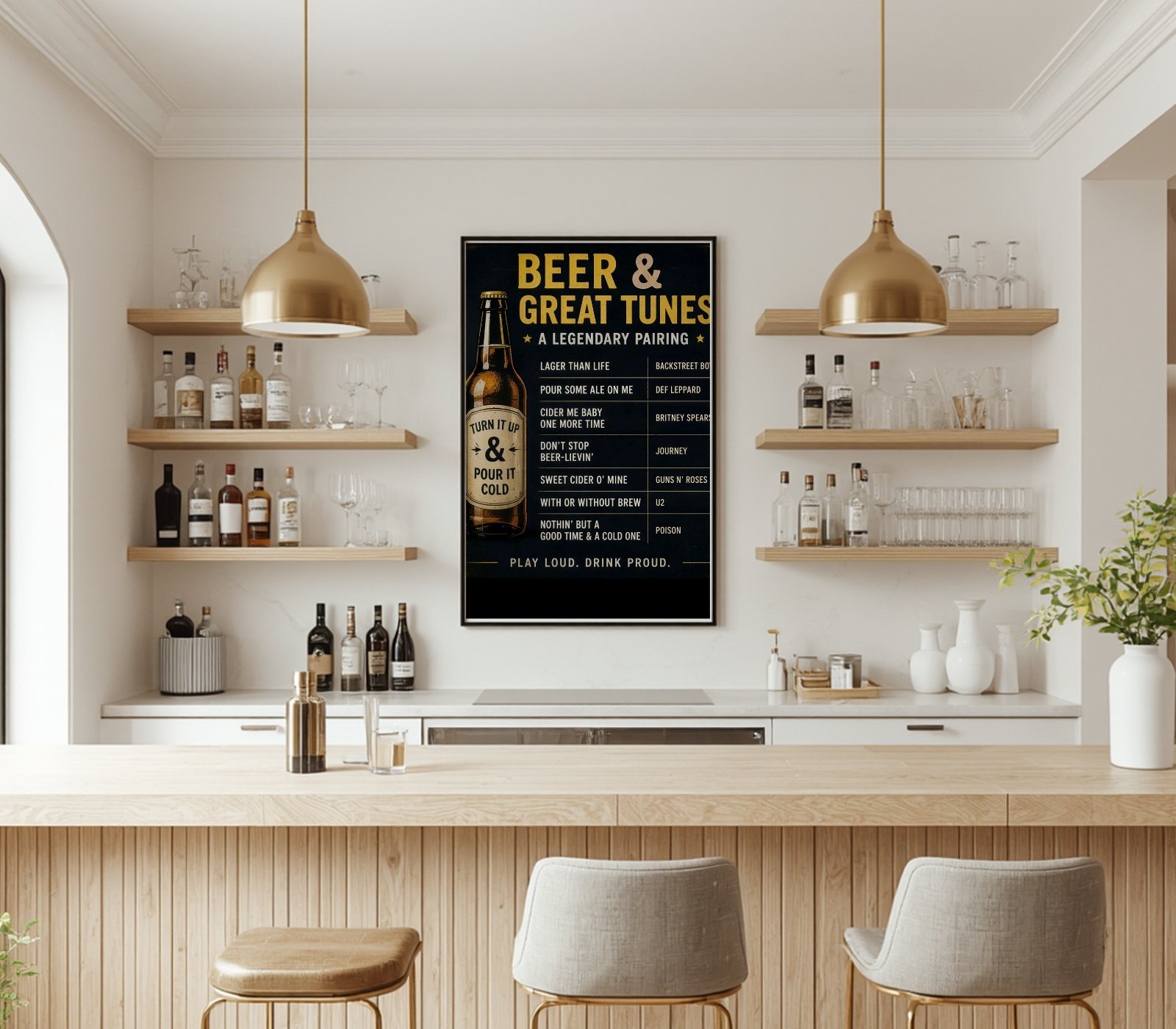 Portrait Framed Art Print Beer & Tune Pairing