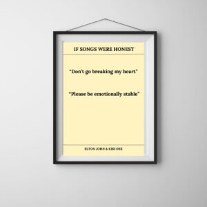 Don’t Go Breaking My Heart - alternate view
