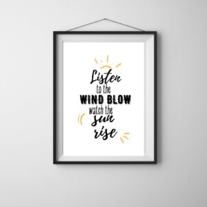 Portrait Framed Art Print – The Chain – Wind blows - alternate view