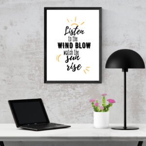 Portrait Framed Art Print - The Chain - Wind blows