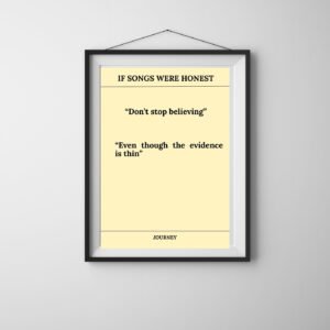 Don’t Stop Believing - alternate view