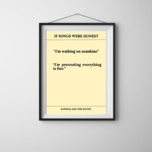 Walking On Sunshine - alternate view