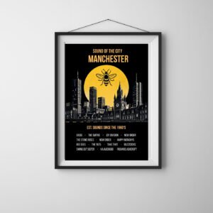 Portrait Framed Art Print Sound of Manchester - alternate view